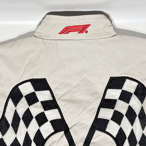 NWT $150 F1 Formula 1 x PacSun Ground Effect Racing Jacket 2024 Cream Men Size M - Picture 13 of 16
